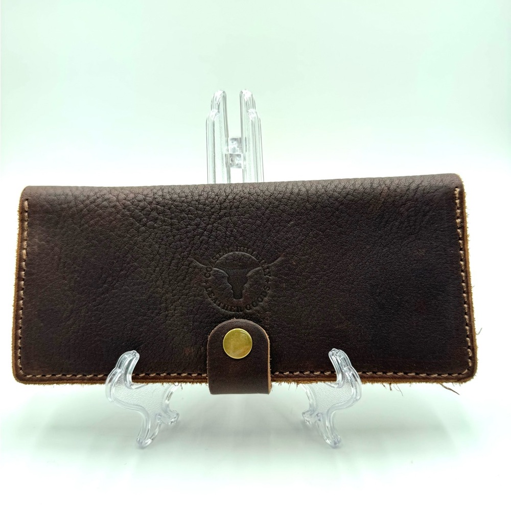 Coastal Hillbilly Leather Goods Minimal Long Wallet
